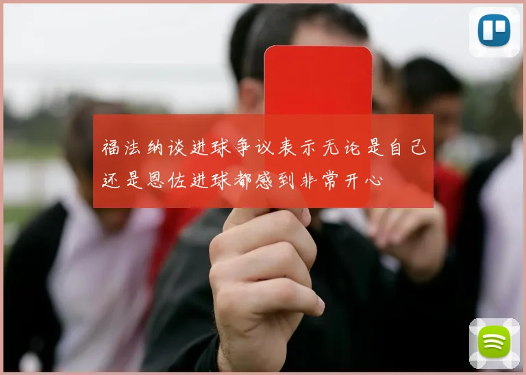 福法纳谈进球争议表示无论是自己还是恩佐进球都感到非常开心